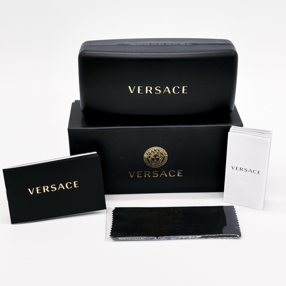NEW VERSACE VE4441 10873 SQUARE BROWN GREEN MOD 4441 108/73 WOMEN SUNGLASSES - Picture 11 of 11